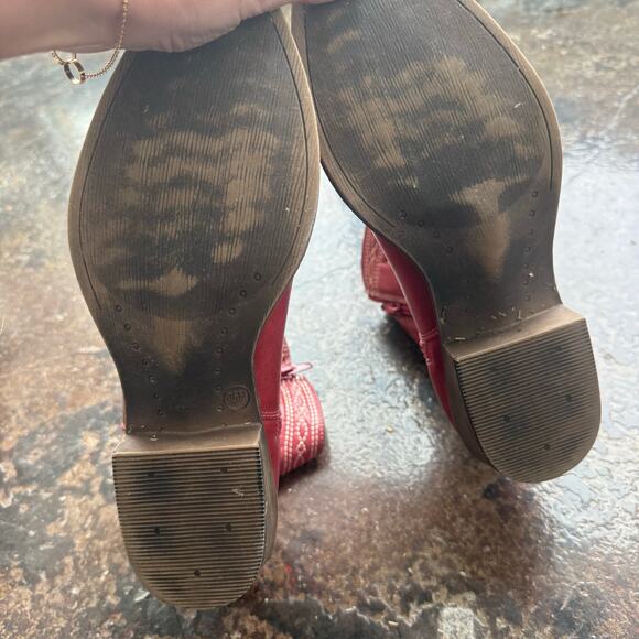 Pistol Cowboy Boot Red Coconuts Matisse Western Ankle Booties Womens 9.5 Cowgirl - Picture 8 of 8